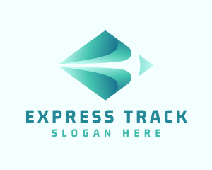 Gradient Logistics Courier logo design