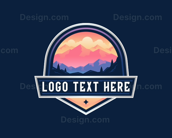 Mountain Trekking Outdoor Logo