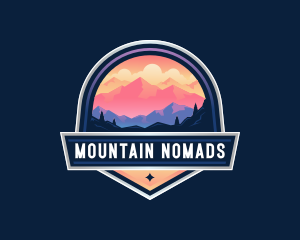 Mountain Trekking Outdoor logo design