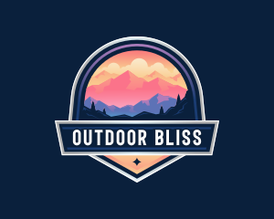 Mountain Trekking Outdoor logo design