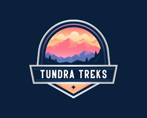 Mountain Trekking Outdoor logo design