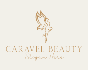 Golden Fairy Beauty logo design