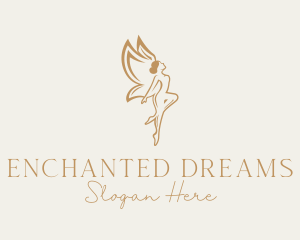 Golden Fairy Beauty logo design