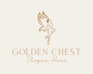 Golden Fairy Beauty logo design