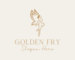 Golden Fairy Beauty logo design