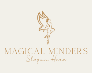 Golden Fairy Beauty logo design