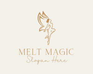 Golden Fairy Beauty logo design