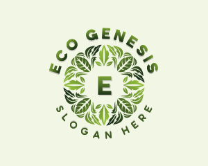 Nature Gardening Leaves logo design