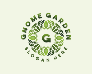 Nature Gardening Leaves logo design