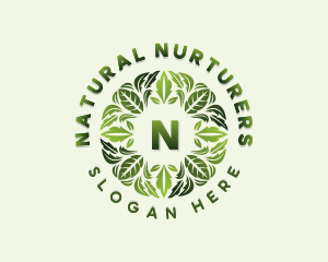 Nature Gardening Leaves logo design