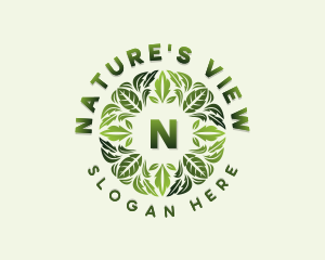 Nature Gardening Leaves logo design