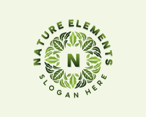 Nature Gardening Leaves logo design