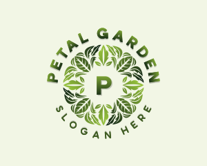 Nature Gardening Leaves logo design