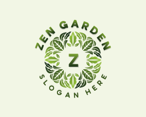 Nature Gardening Leaves logo design