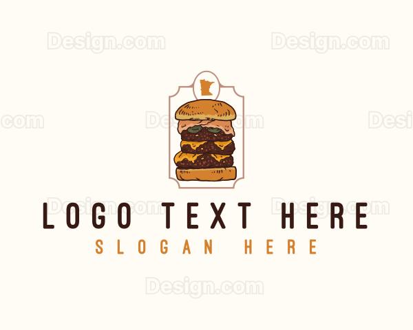 Minnesota Juicy Lucy Burger Logo