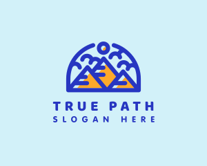 Mountain Peak Travel logo design