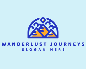 Mountain Peak Travel logo design