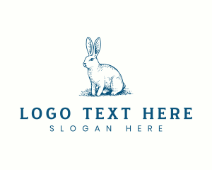 Rabbit Farm Animal logo