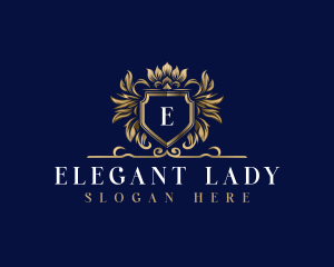 Luxury Crown Shield logo design