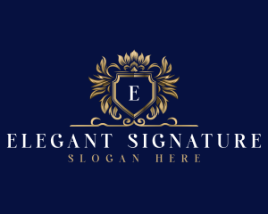 Luxury Crown Shield logo design