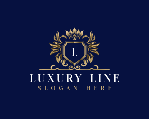 Luxury Crown Shield logo design