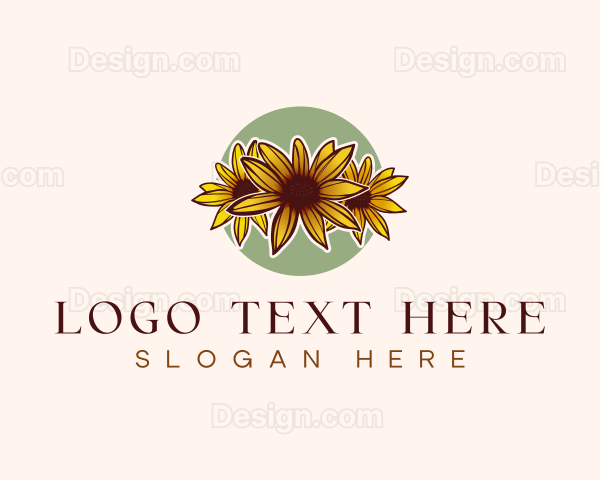 Maryland Black Eyed Susan Flower Logo