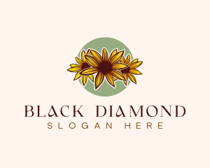 Maryland Black Eyed Susan Flower logo design