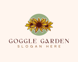 Maryland Black Eyed Susan Flower logo design