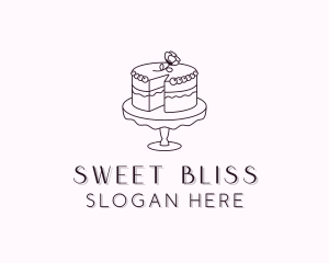 Sweet Flower Cake logo design