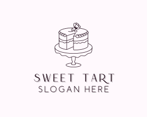 Sweet Flower Cake logo design