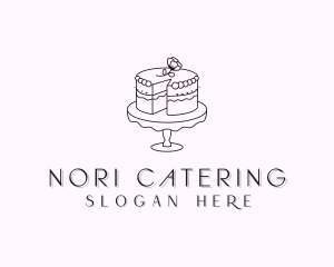 Sweet Flower Cake logo design