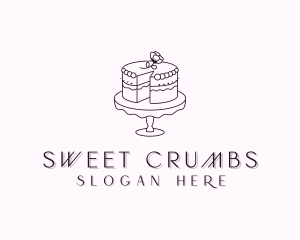 Sweet Flower Cake logo design