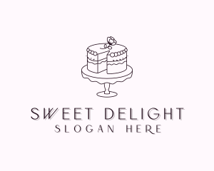 Sweet Flower Cake logo design