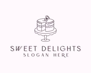 Sweet Flower Cake logo design