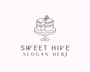 Sweet Flower Cake logo design