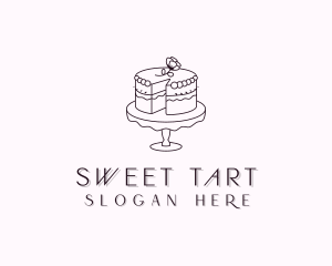 Sweet Flower Cake logo design