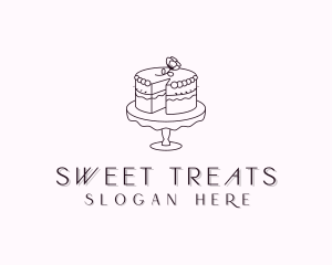 Sweet Flower Cake logo design