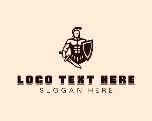 Strong Barbarian Warrior logo