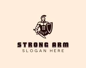 Strong Titan Warrior logo design