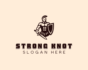 Strong Titan Warrior logo design