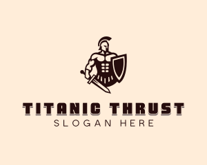 Strong Titan Warrior logo design