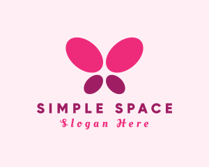 Minimalist Modern Butterfly logo design