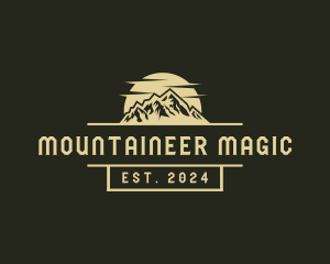 Retro Mountain Summit logo design