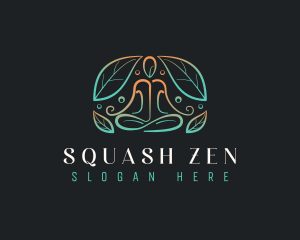 Leaf Wellness Meditation logo design