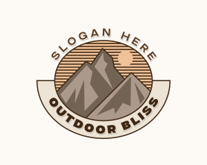 Outdoor Peak Hiking logo design