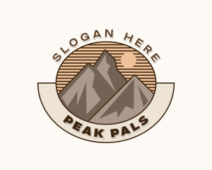 Outdoor Peak Hiking logo design