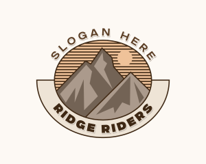 Outdoor Peak Hiking logo design