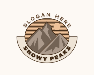 Outdoor Peak Hiking logo design