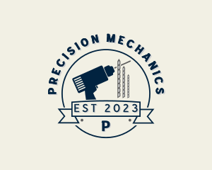 Mechanical Drill Tool logo design