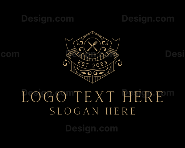 Luxury Fine Dining Restaurant Logo